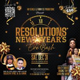 RESOLUTIONS NEW YEAR'S EVE BASH
