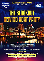 The Black Out Rewind Boat Party