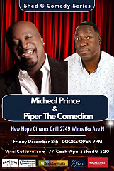 Shed G Comedy Series Dec 8th New Hope Cinema Grill 